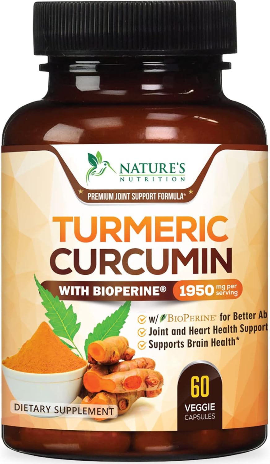 Turmeric Curcumin + BioPerine — 60 Capsules