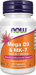 Vitamin D3 + K2 (MK-7) — 60 Capsules