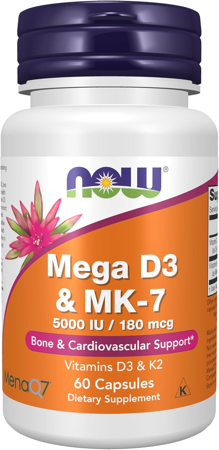 Vitamin D3 + K2 (MK-7) — 60 Capsules